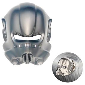 img 1 attached to 🚀 Stormtrooper Push to Start Button Ignition Cover - Car Engine Start Button Cover, Universal Aluminum Alloy Button Decoration Stickers for Cars - Grey (1 Pcs)