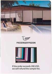 img 4 attached to 🎨 Ткань-образец рулонных штор PASSENGER PIGEON для окон: Исследуйте 13 ярких цветов в удобном каталоге