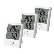 baldr digital mini hygrometer indoor thermometer small versatile home indoor outdoor refrigerator hygro-thermometer accurate monitor temperature humidity gauge indicator room for greenhouse logo