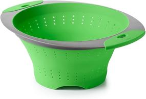 img 4 attached to OXO Grips Silicone Collapsible Colander