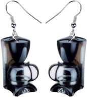 weveni acrylic creative earrings personality logo