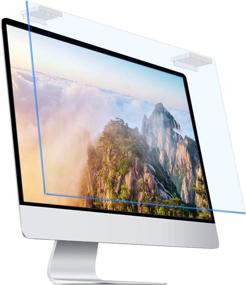 img 4 attached to 👁️ Blue Light Blocking Screen Protector for Computer Screen - 20, 21.5, 22 Inch - Anti Glare Computer Screen Cover+