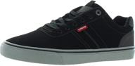 👟 levi's men's charcoal casual contrast sneaker - fashion shoes and sneakers logo