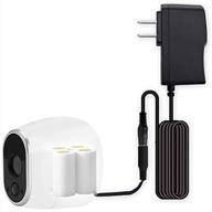 16-feet power adapter with cable, compatible plug adapter for arlo camera (vmc3030, vms3430), cr123a replacement logo