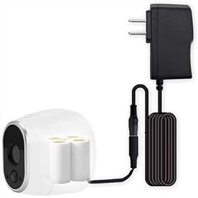 img 4 attached to 16-Feet Power Adapter with Cable, Compatible Plug Adapter for Arlo Camera (VMC3030, VMS3430), CR123A Replacement