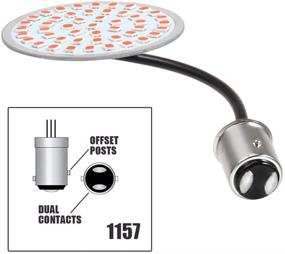 img 3 attached to 🚦 Amazicha 2 Inch LED Turn Signals for Harley Davidson: Red Bullet Style Rear Brake Light – Ultimate Compatibility and Visibility