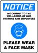 accuform notice commit visitors employees logo