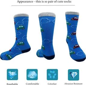 img 2 attached to Socks Dinosaur Comfort Cotton Stockings Sports & Fitness and Team Sports