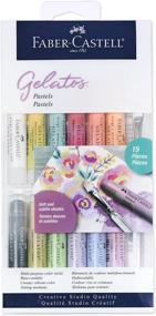 img 4 attached to 🖌️ Набор гелевых красок Faber-Castell Gelatos Pastels - 15 пастельных цветов для разнообразных художественных проектов