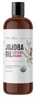 🌿 usda certified organic jojoba oil 16oz by kate blanc cosmetics - 100% pure, cold pressed, unrefined for hair & skin. moisturizes face, lips, cuticles, and fades stretch marks - 473ml logo