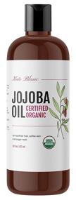 img 4 attached to 🌿 USDA Certified Organic Jojoba Oil 16oz by Kate Blanc Cosmetics - 100% Pure, Cold Pressed, Unrefined for Hair & Skin. Moisturizes Face, Lips, Cuticles, and Fades Stretch Marks - 473ml