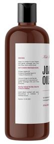 img 2 attached to 🌿 USDA Certified Organic Jojoba Oil 16oz by Kate Blanc Cosmetics - 100% Pure, Cold Pressed, Unrefined for Hair & Skin. Moisturizes Face, Lips, Cuticles, and Fades Stretch Marks - 473ml