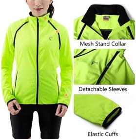 img 1 attached to Packable Windbreaker Lightweight Resistant Cycling Outdoor Recreation