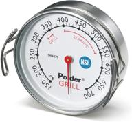 🌡️ silver polder grill surface thermometer logo