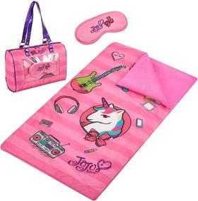 img 4 attached to Idea Nuova Nickelodeon JoJo Siwa Sleepover Purse & Eye Mask Set in Pink - Trendy and Fun Slumber Party Accessories