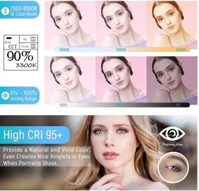 img 1 attached to 🌟 Weeylite 18-дюймовое кольцевое светлое кольцо с штативом и держателем для телефона - Кольцевое светлое кольцо с множеством цветов RGB, пульт дистанционного управления/управление через приложение, регулируемая яркость 2500K-8500K, CRI95 световое кольцо Circle Selfie для прямой трансляции, макияжа, селфи, видео, Tiktok