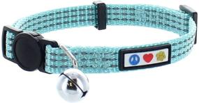 img 4 attached to 🐱 Pawtitas Reflective Cat Collar with Safety Buckle, Removable Bell - Kitten Collar for Cats