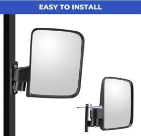 img 1 attached to Kemimoto Mirror Universal Mirrors Rearview