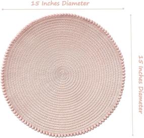 img 3 attached to 🍽️ Dining Circular Placemats - 12 Inches Diameter