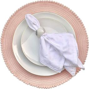 img 1 attached to 🍽️ Dining Circular Placemats - 12 Inches Diameter