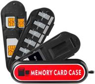 lynca camera memory card case organizer box - hard protector case for 1 sd card, 6 tf cards, 1 sim card, 1 micro sim card, 1 nano sim card (swiss army knife type) logo