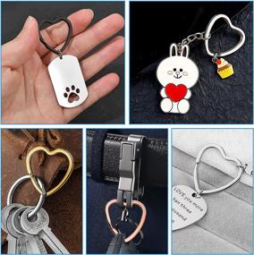 img 1 attached to Creative Organization Accessories Connector Keychain Beading & Jewelry Making