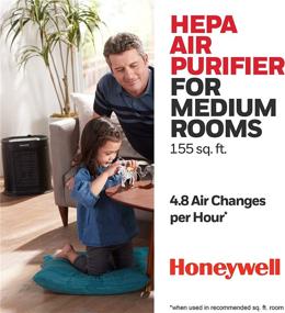 img 3 attached to 🍯 Honeywell HPA100 HEPA Air Purifier: Powerful Medium Room Solution (155 sq. ft) - Black