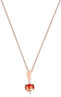 swinilaya rose gold plated y pendant necklace for women's girls, perfect jewelry gift for christmas, birthday, valentine's day | comes with fine box logo