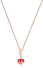 img 4 attached to SWINILAYA Rose Gold Plated Y Pendant Necklace for Women's Girls, Perfect Jewelry Gift for Christmas, Birthday, Valentine's Day | Comes with Fine Box