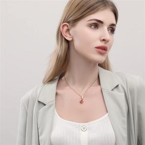 img 1 attached to SWINILAYA Rose Gold Plated Y Pendant Necklace for Women's Girls, Perfect Jewelry Gift for Christmas, Birthday, Valentine's Day | Comes with Fine Box