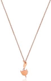 img 2 attached to SWINILAYA Rose Gold Plated Y Pendant Necklace for Women's Girls, Perfect Jewelry Gift for Christmas, Birthday, Valentine's Day | Comes with Fine Box