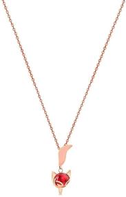 img 3 attached to SWINILAYA Rose Gold Plated Y Pendant Necklace for Women's Girls, Perfect Jewelry Gift for Christmas, Birthday, Valentine's Day | Comes with Fine Box