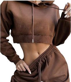 img 1 attached to Tracksuit Pullover Sweatshirt Sweatpants Sweatsuit Sports & Fitness