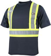 👷 reflective construction safety t-shirt with sleeves - personal protective equipment for occupational health & safety products logo