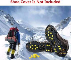 img 1 attached to 🏔️ FIVE BEE Anti-Slip Snow Ice Crampon Spikes: Durable Grips for Winter Hiking & Climbing