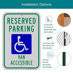 img 2 attached to 🚗 Van Accessible Handicap Parking Sign (Reserved)