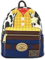 🎒 loungefly story woody cosplay backpack: authentic disney toy story-inspired design logo