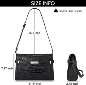 img 2 attached to 👜 BOSTANTEN Designer Leather Crossbody Bags, Satchel Shoulder Purses for Women