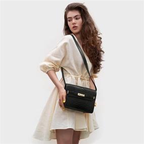 img 3 attached to 👜 BOSTANTEN Designer Leather Crossbody Bags, Satchel Shoulder Purses for Women