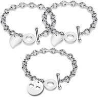 👩 g-ahora mother-daughter matching heart bracelet set for 2 3 4 - mom-daughter jewelry by g-ahora logo