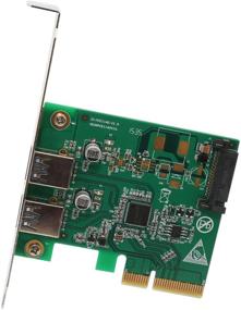 img 4 attached to 🔌 I/O Crest 2 Port PCIe SuperSpeed USB 3.0 адаптер карты с поддержкой UASP, питание SATA, чипсет Renesas