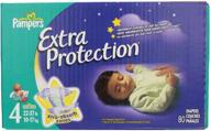 🍼 pampers size 4 super pack diapers 80 count with extra protection logo