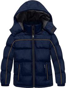 img 4 attached to 🧥 Quilted Puffer Boys' Clothing and Jackets & Coats by Wantdo for Winter