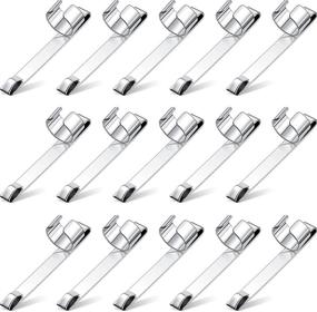 img 4 attached to 📎 Pack of 20 Metal Pencil Clips - Slide-on Pocket Clips, Snap-in Pencil Holder for Shirt Pocket, Hangable & Portable - Ideal for Students in School Classroom, Office, Home