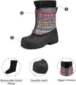 img 2 attached to 🥾 DREAM PAIRS Weather Insulated Waterproof Boys' Boots: Stay Dry and Cozy!