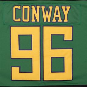 img 1 attached to Green/White Charlie Conway Jersey #96 Ducks Ice Hockey Shirt