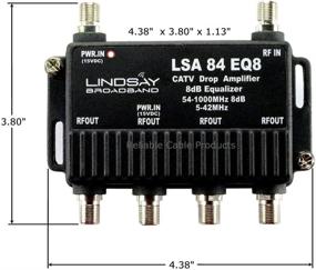 img 1 attached to Линдсей LSA84-EQ8: Продвинутый 4-портовый усилитель сигнала и сплиттер с пассивным возвратом для кабельного телевидения, антенны, HDTV и интернета.