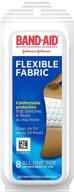 band-aid brand flexible fabric adhesive bandages | wound care and first aid | pack of 8 логотип