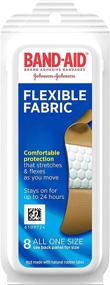 img 4 attached to Band-Aid Brand Flexible Fabric Adhesive Bandages | Wound Care and First Aid | Pack of 8