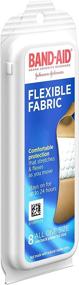 img 2 attached to Band-Aid Brand Flexible Fabric Adhesive Bandages | Wound Care and First Aid | Pack of 8